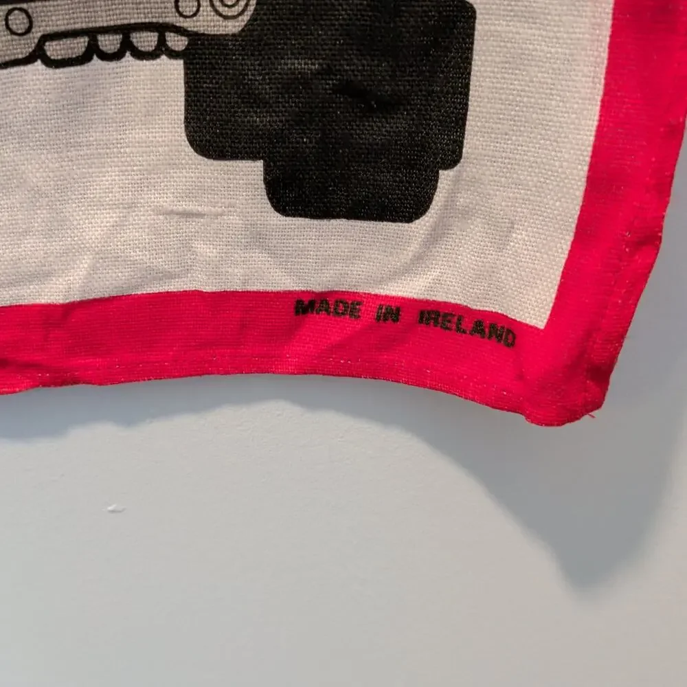 Ulster Weavers 100% Pure Irish Linen London Double Decker Bus Dishcloth Red Rare